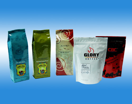 Color Printed Packaging Coffee Bags with Degassing Valve