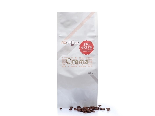 Mid Seal Side Gusset Coffee Custom Packaging Bags With Flat Bottom SGS Approval