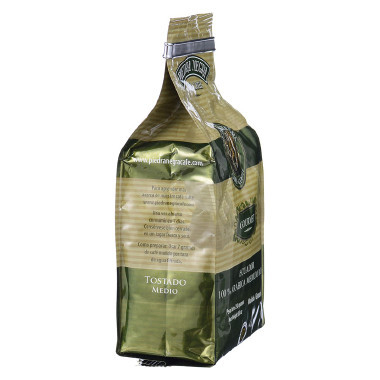 Side Gusset Aluminum Foil Laminated Plain Black Coffee Packaging Bags With Degassing Valve