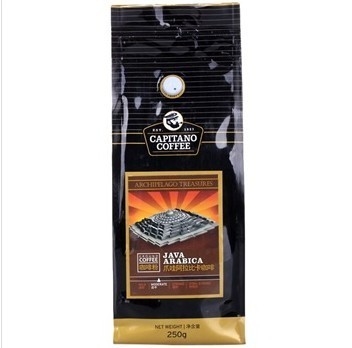 Side Gusset Aluminum Foil Laminated Plain Black Coffee Packaging Bags With Degassing Valve