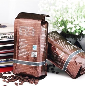 Various Colorful Metalized Film Coffee Packaging Bags , Laminated PET / AL / PE Material