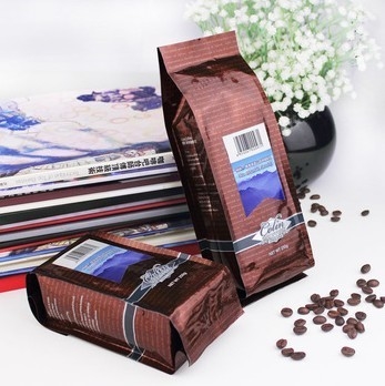 Various Colorful Metalized Film Coffee Packaging Bags , Laminated PET / AL / PE Material