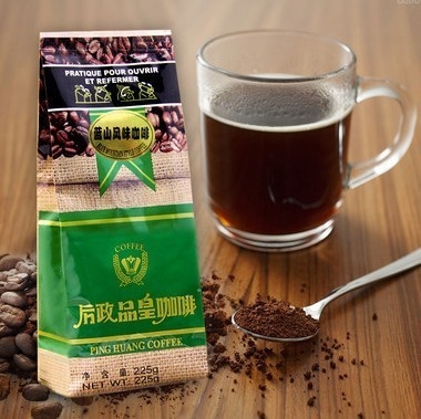 Custom Plain Printing Gravure Polyester Foil Coffee Packaging Bags With Valve for 250g , 500g , 1000g
