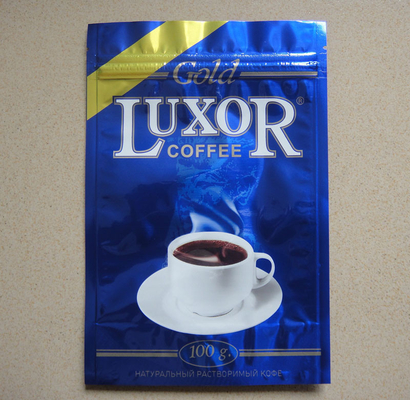 Zip lock Stand Up Coffee Packaging Bags with valve