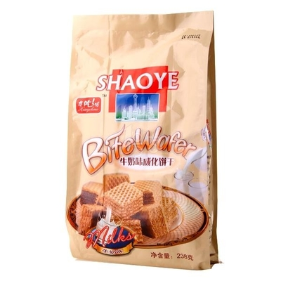 Quad Seal Side Gusset Food Packaging Bags Customized With Plain Printing