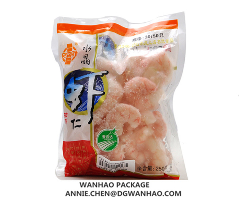 Custom Printed Laminating Frozen Food Vacuum Packaging Bag For Seafoods, Meats Product