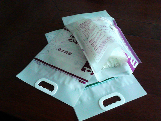 Custom Printed 5 kg Rice Bag Nylon LLDPE Vacuum Packaging Bags with handle Strong Stretch High impact Resistance