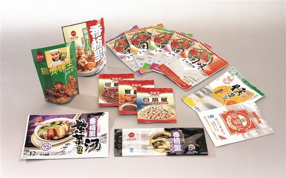 Colorful Printed Foil Spices Packaging Bags Customized 3 side sealed