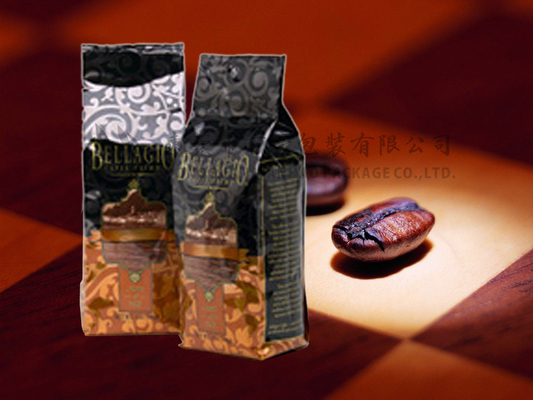 Plastic Food Grade Vacuum Coffee Packaging Bags Color Printed Side Gusseted