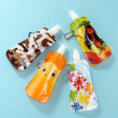 Coloque los bolsos del agua para arriba potable, bolso plástico reutilizable de la botella de agua