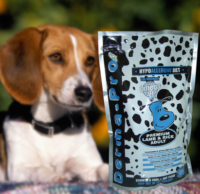 El AL PE del ANIMAL DOMÉSTICO se levanta el empaquetado del alimento para animales/la aduana del bolso de la comida de perro con la cerradura de la cremallera